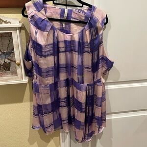 Asymmetrical Melissa McCarthy blouse